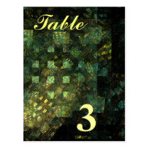 abstract, art, fine art, table, number, modern, cool, wedding, party, postcard, Postcard with custom graphic design