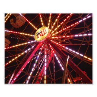 Lights on the Ferris Wheel Photo Print