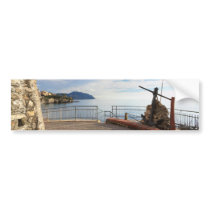 Liguria - promenade in Sori Bumper Sticker