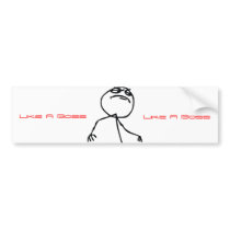 Like a Boss Bumper Stickers