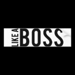 LIKE a BOSS bumper stickers