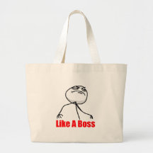 Like a Boss Canvas Bag