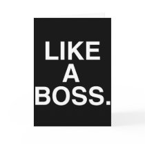 Like A Boss card