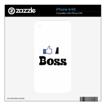 Like A Boss Decal For The iPhone 4S
