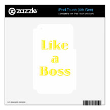 Like a Boss Decals For iPod Touch 4G
