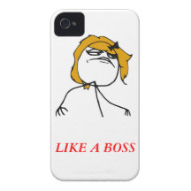 Like a boss girl iPhone 4 Meme Case iPhone 4 Cases