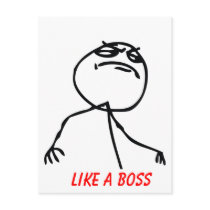 Like a Boss Post Cards