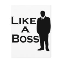 Like a Boss postcards