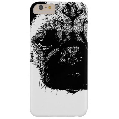 Like a Boss Pug Face Cool Hand Drawn Barely There iPhone 6 Plus Case