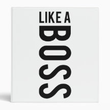 LIKE a BOSS Vinyl Binder