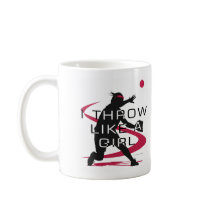 Like a girl D mugs