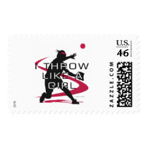 Like a girl D Postage Stamp