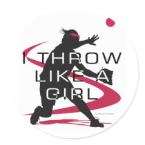 Like a girl D stickers by DT_Studios Like a girl D stickers