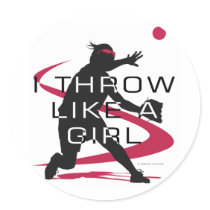 Like a girl D stickers by DT_Studios Like a girl D stickers