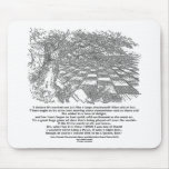 Like A Large Chessboard Game Of Chess Wonderland Mousepads