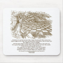 Like A Large Chessboard Game Of Chess Wonderland Mousepad