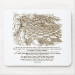 Like A Large Chessboard Game Of Chess Wonderland Mousepad
