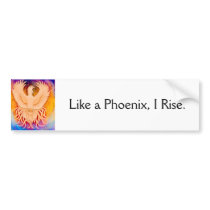 Like a Phoenix Bumper Sticker bumper stickers by victornotvictim Like a Phoenix Bumper Sticker bumper stickers