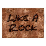 Like a  Rock, My Love Stays Strong Greeting Cards