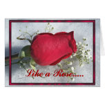 Like a Rose- customize Cards