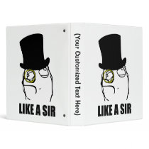Like a Sir Monocle Rage Face Meme Binder