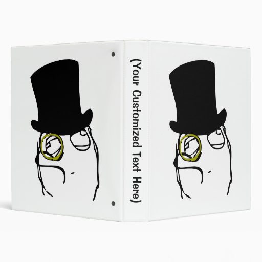 Like a Sir Rage Face Meme 3 Ring Binder