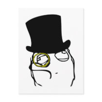 Like a Sir Rage Face Meme Postcards