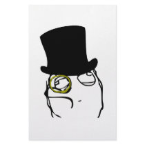 Like a Sir Rage Face Meme Stationery Design