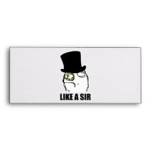 Like a Sir Rage Face Monocle Meme Envelopes