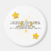 like a star shining brightly refrigerator magnet