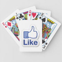 Like Button (Like Me) Bicycle Playing Cards