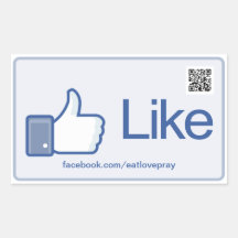 Like Button - Promotional stickers with QR Code
