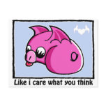 like i care what you think postcard