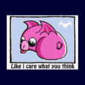 like i care what you think postcards