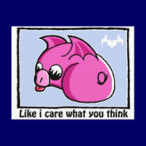 like i care what you think postcards