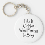 Like It Or Not Wind Energy Is Sexy Keychain