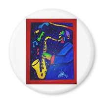Like Jazz Man by Piliero magnets by piliero Like Jazz Man by Piliero magnets