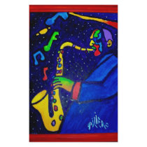 Like Jazz Man by Piliero Stationery Design