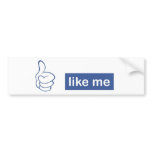 like me - thumbs up bumper sticker