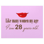 Like Most Women My Age - I am 28 Years Old Letterhead Design