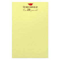 Like Most Women My Age - I am 28 Years Old Customized Stationery