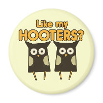 Like my Hooters boobs humor Magnets