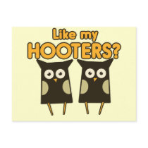 Like my Hooters boobs humor Postcard