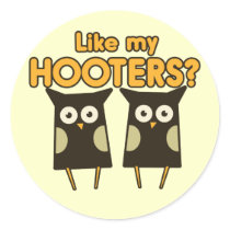 Like my Hooters boobs humor Stickers