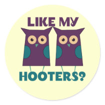 Like my Hooters Round Stickers
