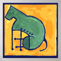 LIKE PICASSO'S DOG CUBISM posters