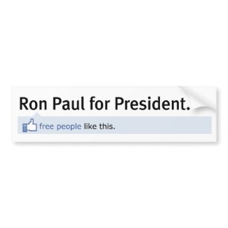 Like Ron Paul Bumper Sticker bumpersticker