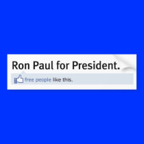 Like Ron Paul Bumper Sticker