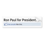 Like Ron Paul Bumper Sticker