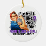 Like Rosie Did Cure Epilepsy.png Christmas Tree Ornament